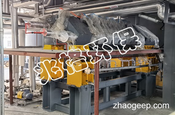 江蘇某客戶訂購的兆格環(huán)保2套全自動液壓壓榨機(jī)指導(dǎo)安裝完成